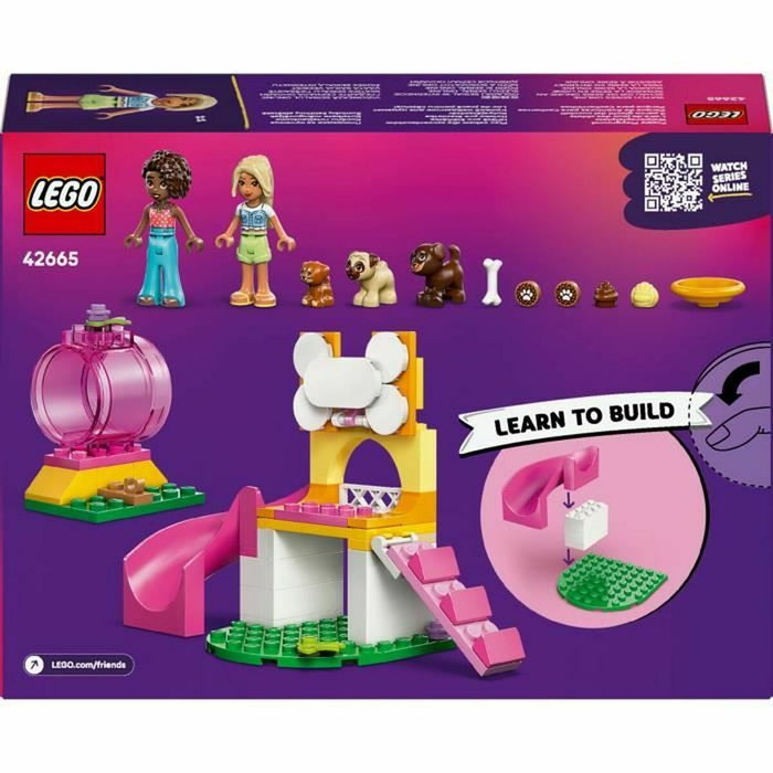 LEGO Friends Parque de Aventuras para Cachorros 42665 con tobogán y figuras de perros de regalo LEGO Friends Parque de Aventuras para Cachorros 42665 con tobogán y figuras de perros de regalo