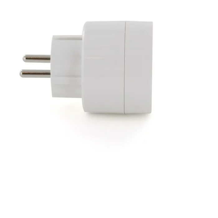 Chacon Mini Toma WiFi On/Off 10A - Programable y Controlable por App My Chacon - Temporizador, Cuenta Atrás, Simulación de Presencia - Blanco - ES