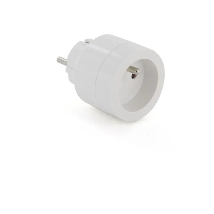 Chacon Mini Toma WiFi On/Off 10A - Programable y Controlable por App My Chacon - Temporizador, Cuenta Atrás, Simulación de Presencia - Blanco - ES