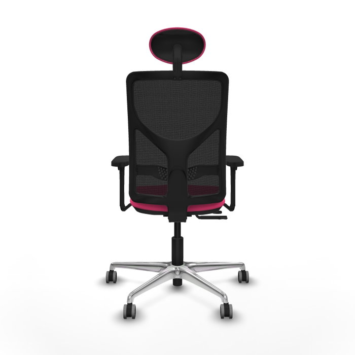 PIQUERAS Y CRESPO Silla de oficina Motilla Rosa y Negro con mecanismo Sincro/Traslack PIQUERAS Y CRESPO Silla de oficina Motilla Rosa y Negro con mecanismo Sincro/Traslack