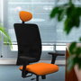 PIQUERAS Y CRESPO Silla de oficina Motilla Rosa y Negro con mecanismo Sincro/Traslack