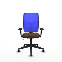 PIQUERAS Y CRESPO Silla de oficina Motilla Marrón oscuro/Azul