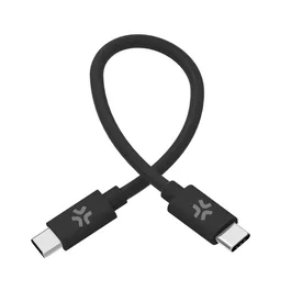CELLY Cable USB-C a USB-C de 30 cm 60W Algodón Trenzado