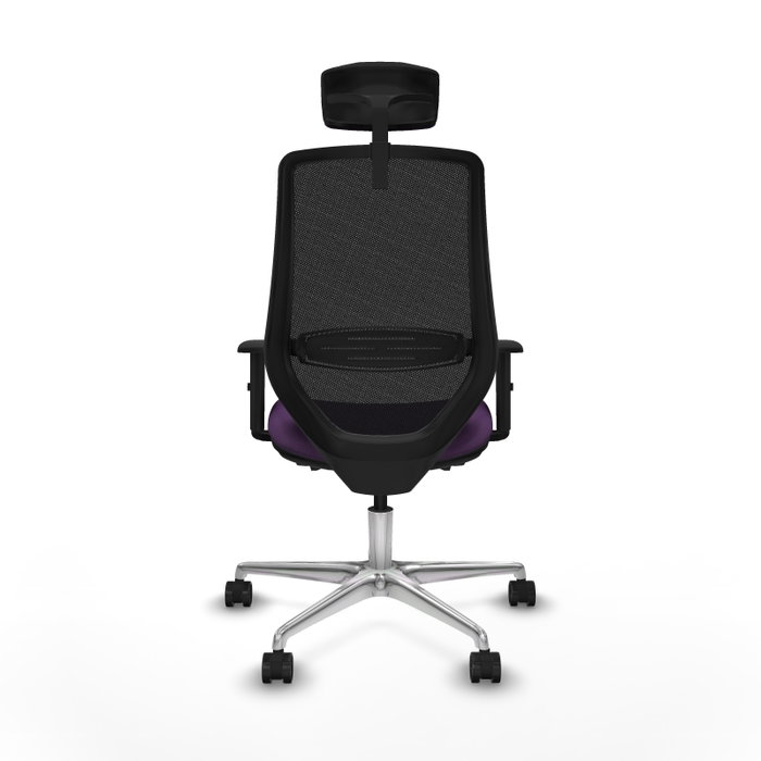 PIQUERAS Y CRESPO Silla de oficina Mardos con mecanismo Sincro/Traslack, Morado y Negro