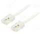 GOOBAY Cable telefónico plano con conectores RJ11 y RJ45 de 6m