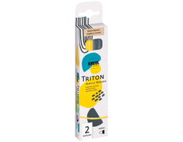 Kreul Set 2 rotuladores Triton acrílico Natural Pigments Cúrcuma y Grafito