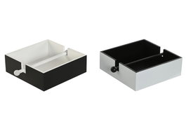 DKD Home Decor Set de Servilleteros MDF y Metal Surtido de Colores