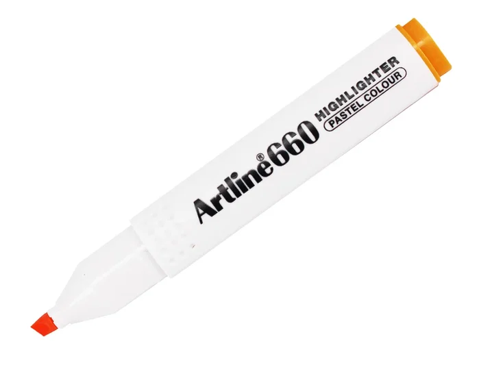 Artline EK-660 Rotulador Fluorescente Naranja Pastel Punta Biselada Trazo 1-5 mm Artline EK-660 Rotulador Fluorescente Naranja Pastel Punta Biselada Trazo 1-5 mm