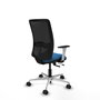 PIQUERAS Y CRESPO Silla de oficina Zulema con mecanismo Sincro/Traslack, Azul claro y Negro
