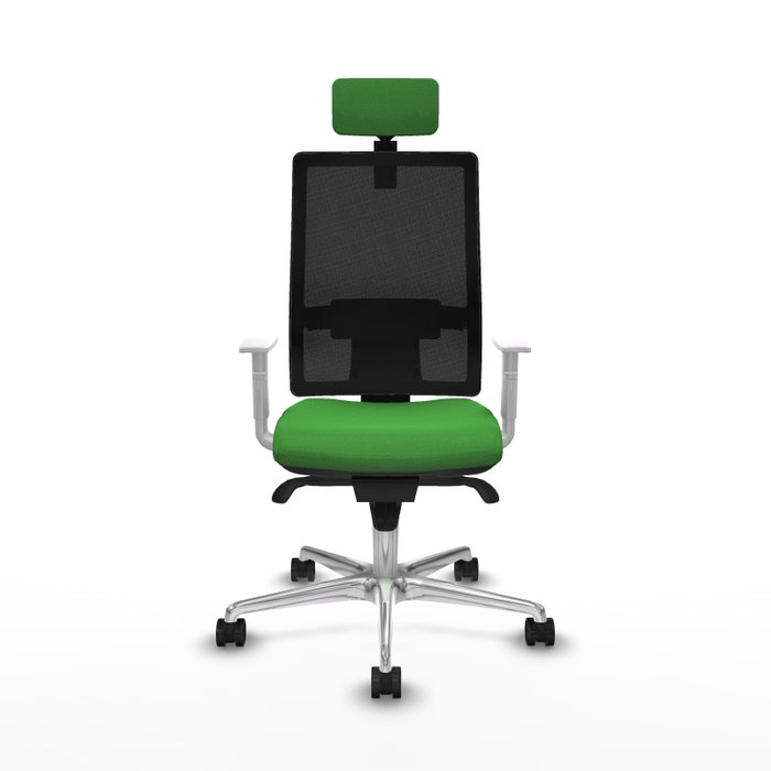 PIQUERAS Y CRESPO Silla de oficina Horna con mecanismo Sincro, verde y negro