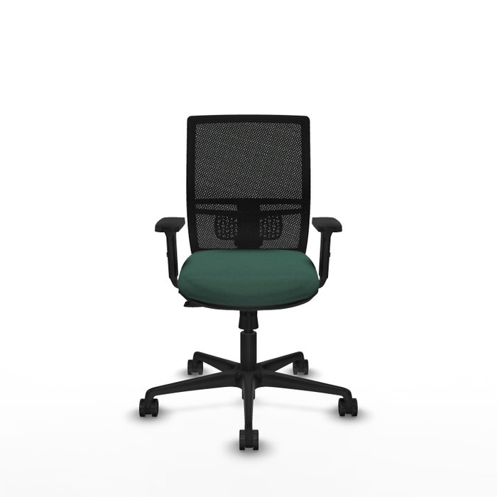 PIQUERAS Y CRESPO Silla de oficina Yunquera con mecanismo Sincro/Traslack, Verde botella y Negro PIQUERAS Y CRESPO Silla de oficina Yunquera con mecanismo Sincro/Traslack, Verde botella y Negro