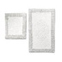 Mijölnir Juego de Alfombras de Baño Algodón 100% Ecru 50x60cm y 60x100cm Antibacteriano Antideslizante Lavable