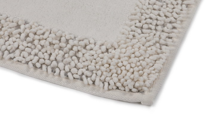 Mijölnir Juego de Alfombras de Baño Algodón 100% Ecru 50x60cm y 60x100cm Antibacteriano Antideslizante Lavable