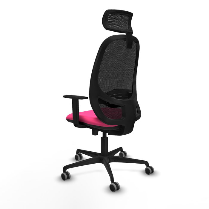 PIQUERAS Y CRESPO Silla de oficina Cilanco Rosa y Negro