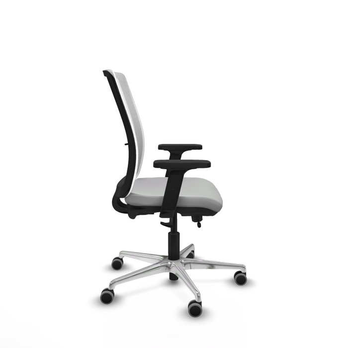 PIQUERAS Y CRESPO Silla de oficina Haches Gris claro y Blanco