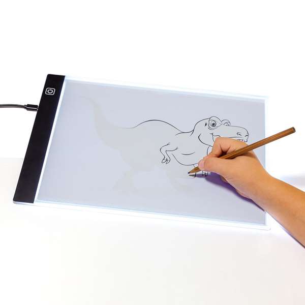 Molto Proyector Mágico con 3 Luces LED y 6 Lápices, Juego Educativo para Niños, 107x11x28.5 cm