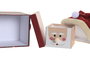 DKD Home Decor Set de 3 Cajas de Poliéster y Cartón Multicolor 15x15x38 cm