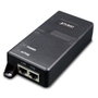 Planet POE-163 Inyector PoE+ Gigabit de 30W, IEEE 802.3at/af, 1 Puerto, Alimentación Interna, Negro