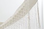 DKD Home Decor Hamaca Terraza Y Jardín Beige 100 x 0.5 x 200 cm Algodón y Poliéster con Flecos para Máximo 100kg