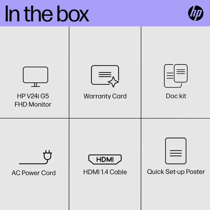 HP V24i G5 Monitor FHD 23.8 Pulgadas