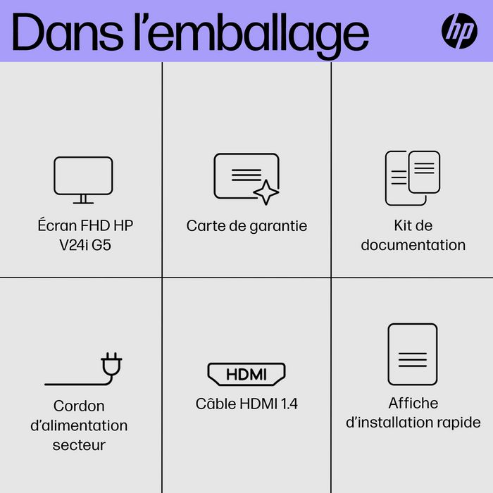 HP V24i G5 Monitor FHD 23.8 Pulgadas