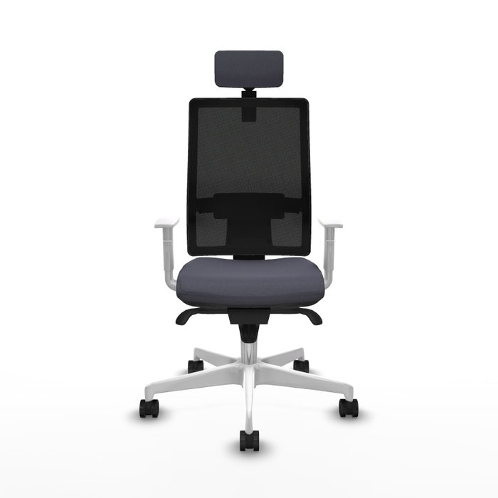 PIQUERAS Y CRESPO Silla de oficina Horna con mecanismo Sincro, Gris oscuro y Negro PIQUERAS Y CRESPO Silla de oficina Horna con mecanismo Sincro, Gris oscuro y Negro