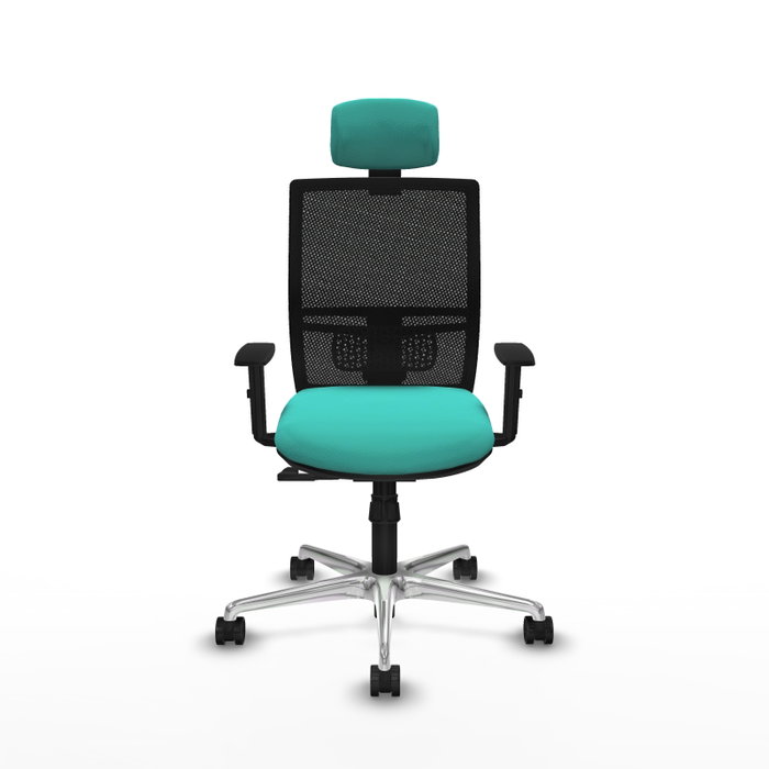 PIQUERAS Y CRESPO Silla de oficina Yunquera con mecanismo Sincro, Turquesa y Negro PIQUERAS Y CRESPO Silla de oficina Yunquera con mecanismo Sincro, Turquesa y Negro