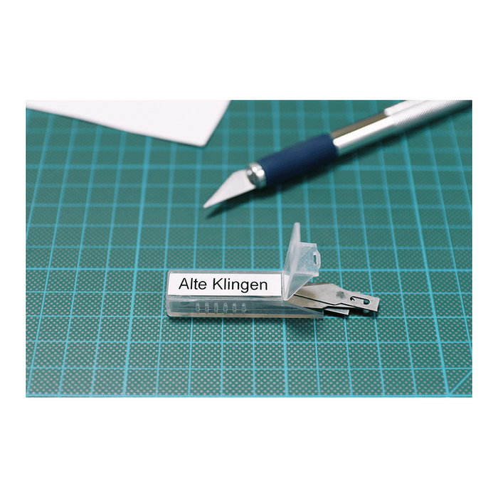 Brother Cinta Laminada Súper Adhesiva TZe-S221 9mm x 8m Negro sobre Blanco