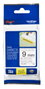 Brother TZe-S221 Cinta Laminada Súper Adhesiva Negro sobre Blanco 9mm x 8m