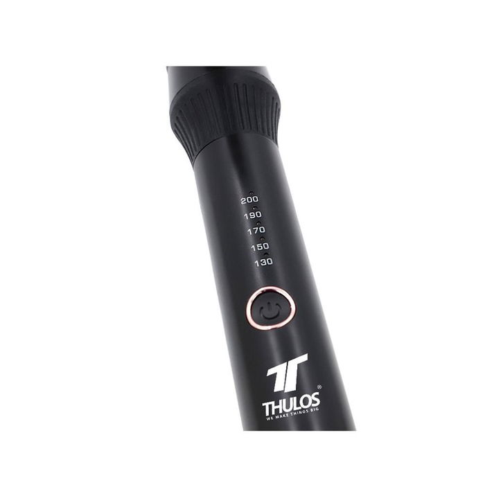 Thulos Rizador de Pelo Profesional Th-BY13, Tubo 28mm, 5 Temperaturas (130-200°C), 60W, Calentamiento Rápido PTC, Cable Giratorio 360°, 110-240V