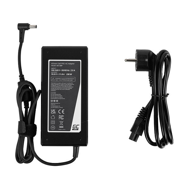 Green Cell Cargador PRO 230W 19.5V 11.8A para Asus ROG Strix G531GU Green Cell Cargador PRO 230W 19.5V 11.8A para Asus ROG Strix G531GU