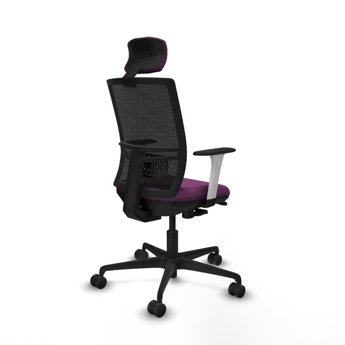 PIQUERAS Y CRESPO Silla de oficina Yunquera Morado/Negro