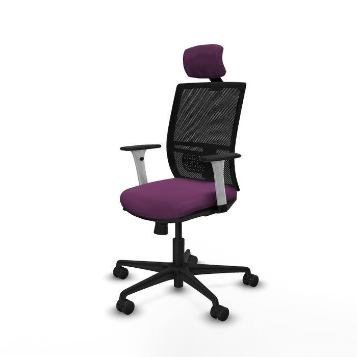 PIQUERAS Y CRESPO Silla de oficina Yunquera Morado/Negro