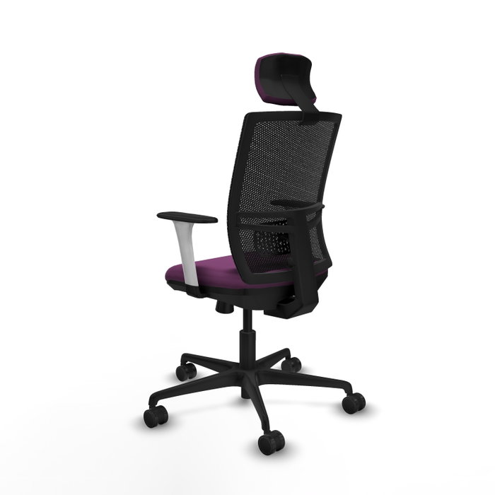 PIQUERAS Y CRESPO Silla de oficina Yunquera Morado/Negro