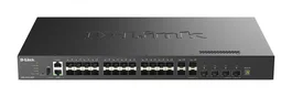 D-Link DXS-3410-32SY - Switch Gestionado L3 Multigigabit de 28 Puertos SFP+ y 4 Puertos 10/25G SFP28, Apilable, 760 Gbit/s