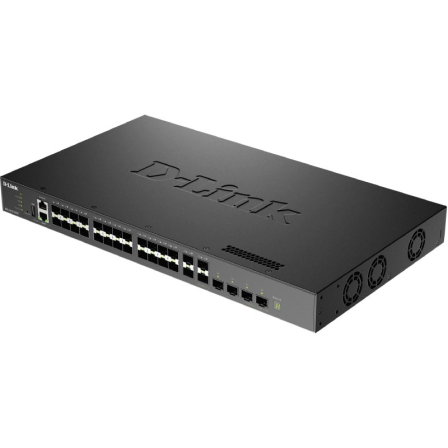 D-Link Switch Gestionable L3 Stackable DXS-3410-32SY Multigigabit con 28 Puertos SFP+ y 4 Puertos 10/25G SFP28 D-Link Switch Gestionable L3 Stackable DXS-3410-32SY Multigigabit con 28 Puertos SFP+ y 4 Puertos 10/25G SFP28