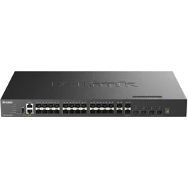 D-Link Switch Gestionable L3 Stackable DXS-3410-32SY Multigigabit con 28 Puertos SFP+ y 4 Puertos 10/25G SFP28
