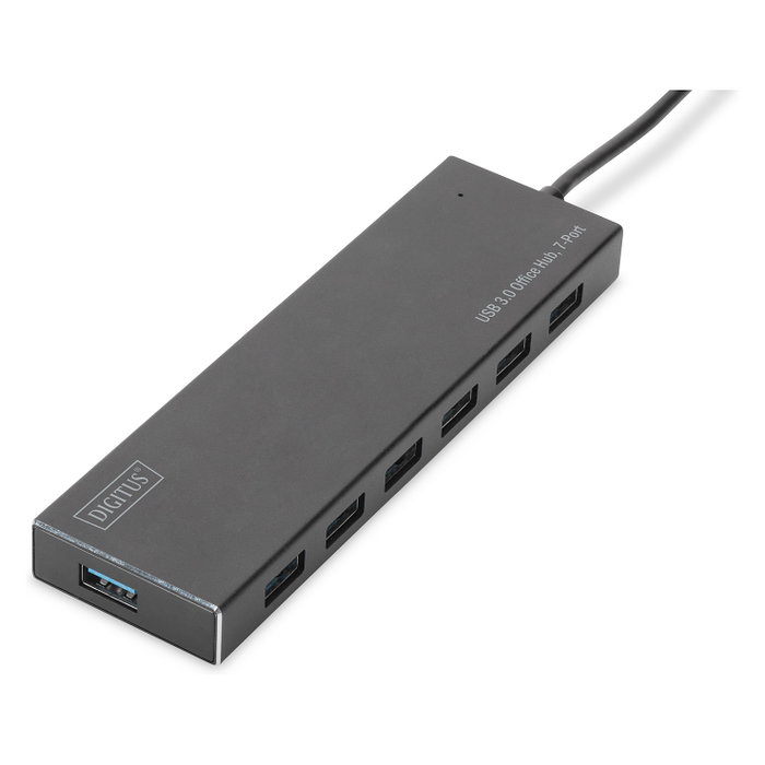 Digitus Hub USB 3.0 de 7 puertos con carcasa de aluminio DA-70241-1 Digitus Hub USB 3.0 de 7 puertos con carcasa de aluminio DA-70241-1