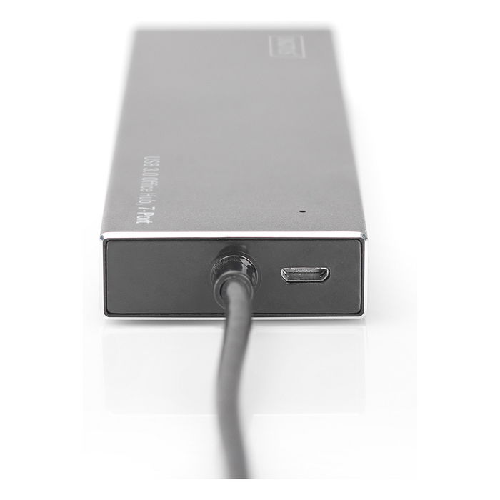 Digitus USB-Hub 7-Port 3.0 - 7x USB 3.0 con Fuente de Alimentación, Negro