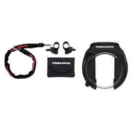 Trelock RS 351 ZR 355 Protect-O-Connect Cadena de inserción con funda protectora 1000mm 6mm