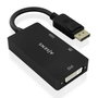 Aisens Conversor DisplayPort a VGA/DVI/HDMI 4K Negro