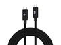 Conceptronic ETTA04B20 Cable USB-C Macho a Macho 2 Metros Negro