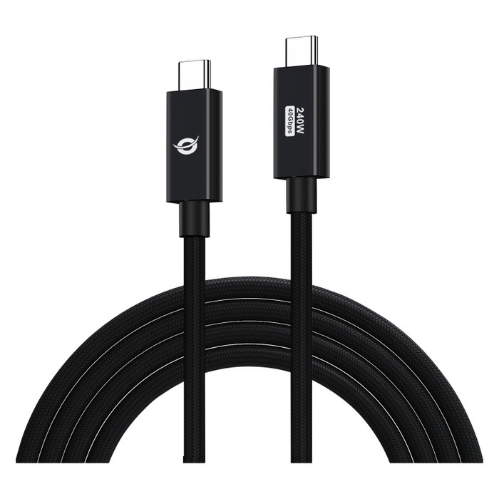 Conceptronic Cable USB-C a USB-C ETTA04B20 2m 40Gbps 240W Conceptronic Cable USB-C a USB-C ETTA04B20 2m 40Gbps 240W