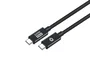 Conceptronic ETTA04B20 Cable USB-C Macho a Macho USB4 Gen 3x2 2m Negro 40 Gbps 240W Power Delivery 3.1 (48V/5A)