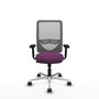 PIQUERAS Y CRESPO Silla de oficina Zulema con Mecanismo Sincro, Morado y Gris