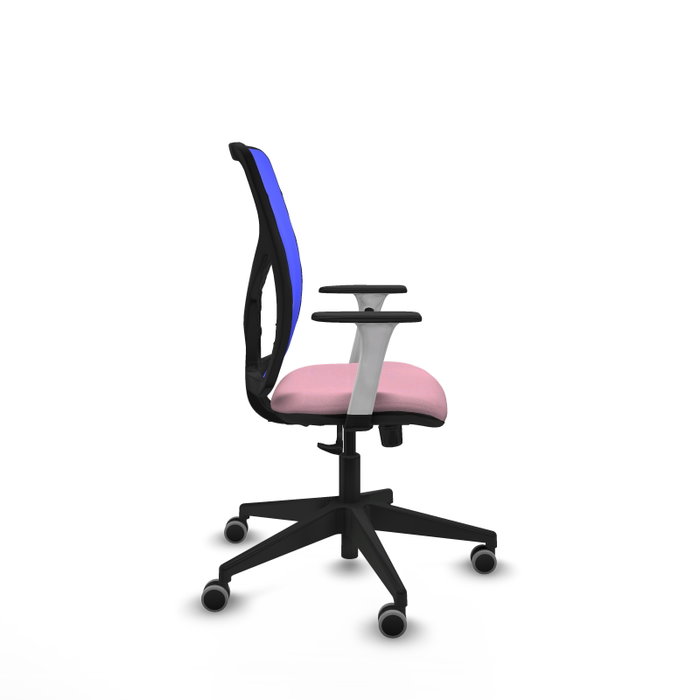 PIQUERAS Y CRESPO Silla de oficina Motilla con mecanismo Sincro Rosa y Azul PIQUERAS Y CRESPO Silla de oficina Motilla con mecanismo Sincro Rosa y Azul