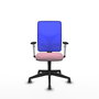 PIQUERAS Y CRESPO Silla de oficina Motilla con mecanismo Sincro Rosa y Azul