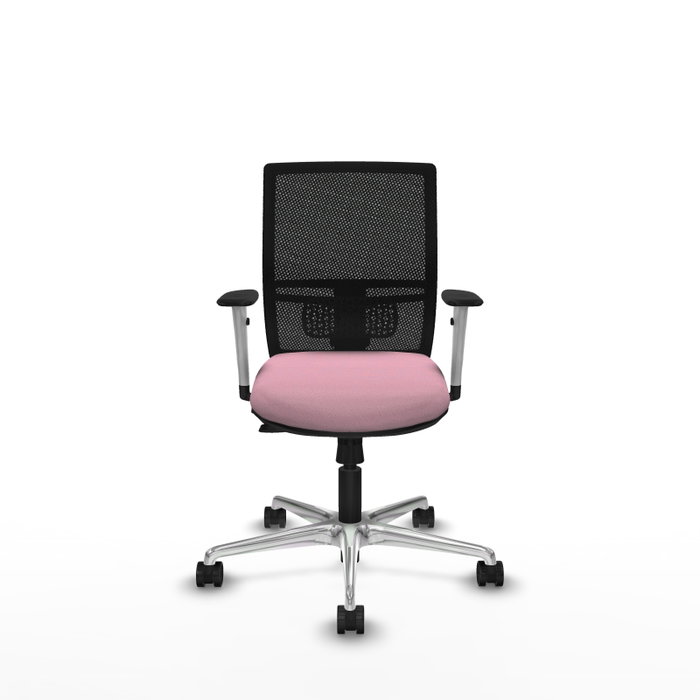PIQUERAS Y CRESPO Silla de oficina Yunquera con mecanismo Sincro/Traslack, Rosa y Negro PIQUERAS Y CRESPO Silla de oficina Yunquera con mecanismo Sincro/Traslack, Rosa y Negro