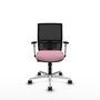 PIQUERAS Y CRESPO Silla de oficina Yunquera con mecanismo Sincro/Traslack, Rosa y Negro