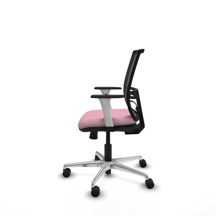 PIQUERAS Y CRESPO Silla de oficina Yunquera con mecanismo Sincro/Traslack, Rosa y Negro PIQUERAS Y CRESPO Silla de oficina Yunquera con mecanismo Sincro/Traslack, Rosa y Negro